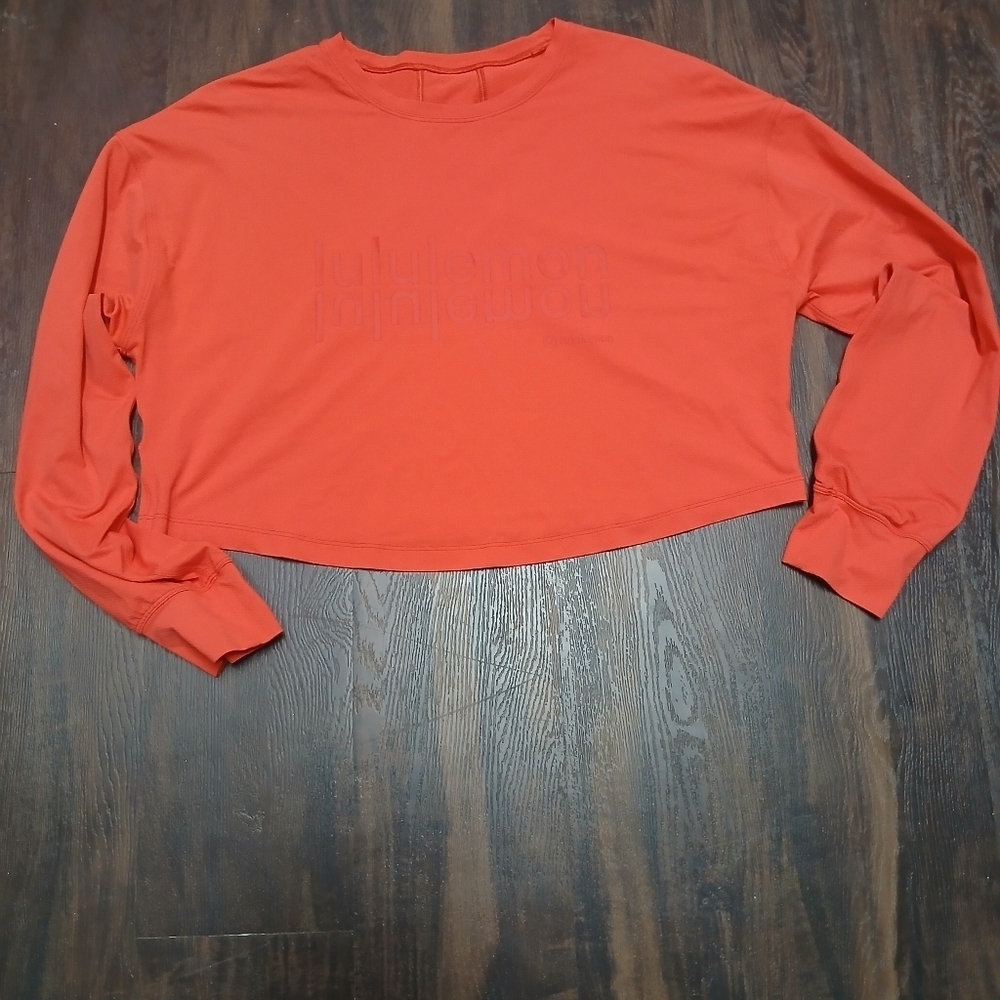 Lululemon Red Cropped Sweatshirt - Picture 6 of 8